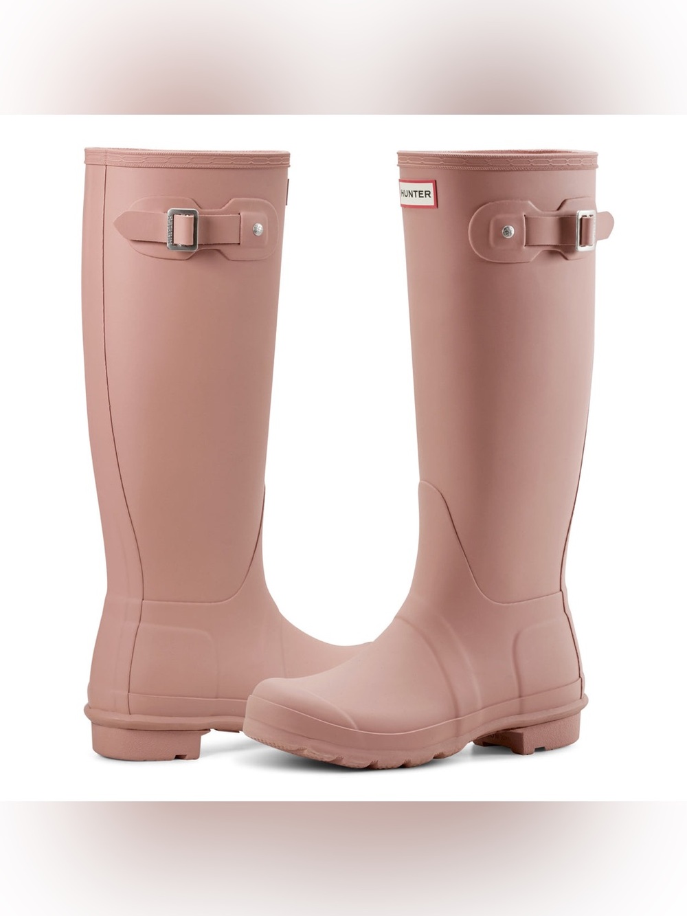 HUNTER Women's Original Tall Rain Boots Size 6 in Mattte Medium Pink